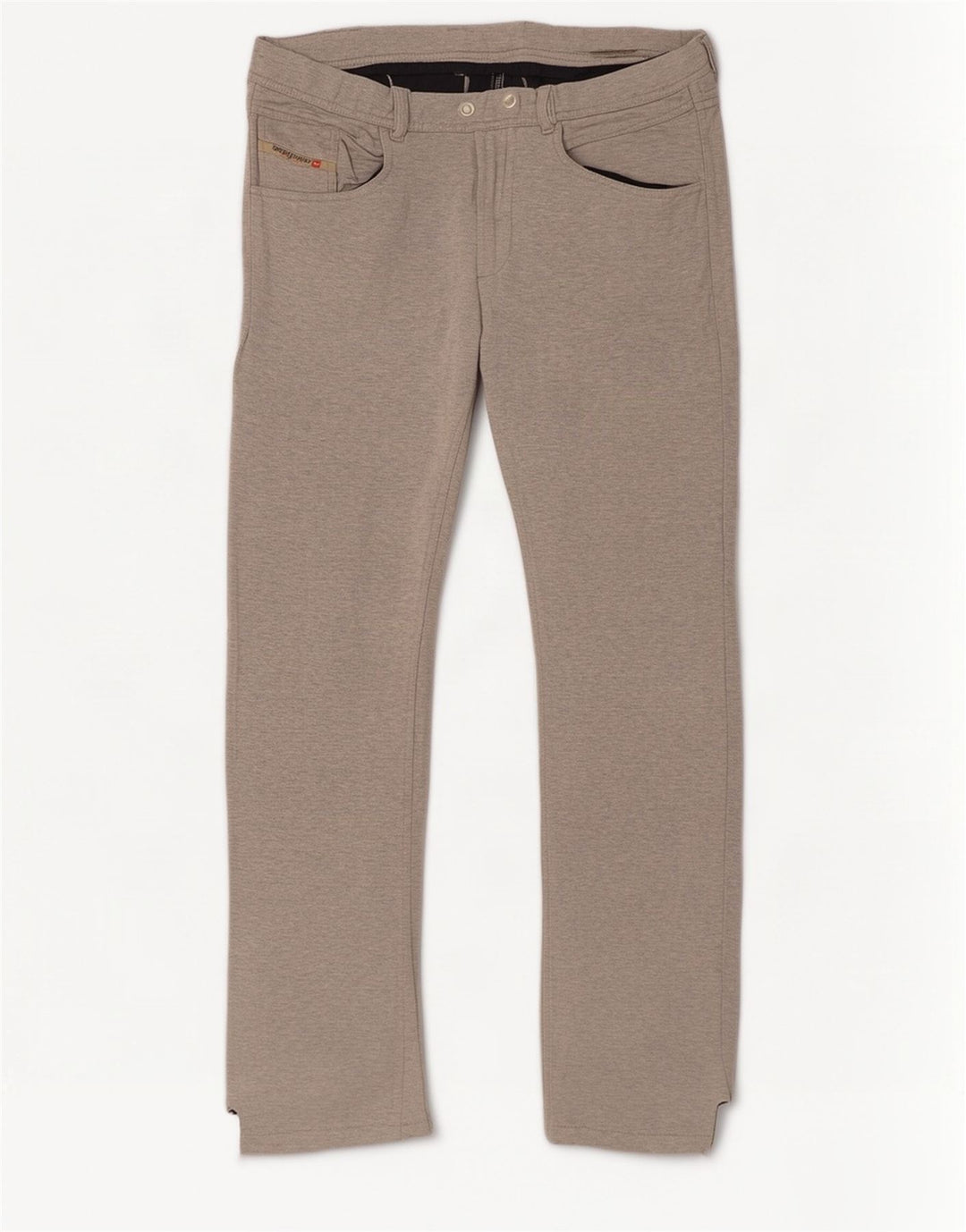 Diesel Calça masculina reta casual grande W34 L34 cinza