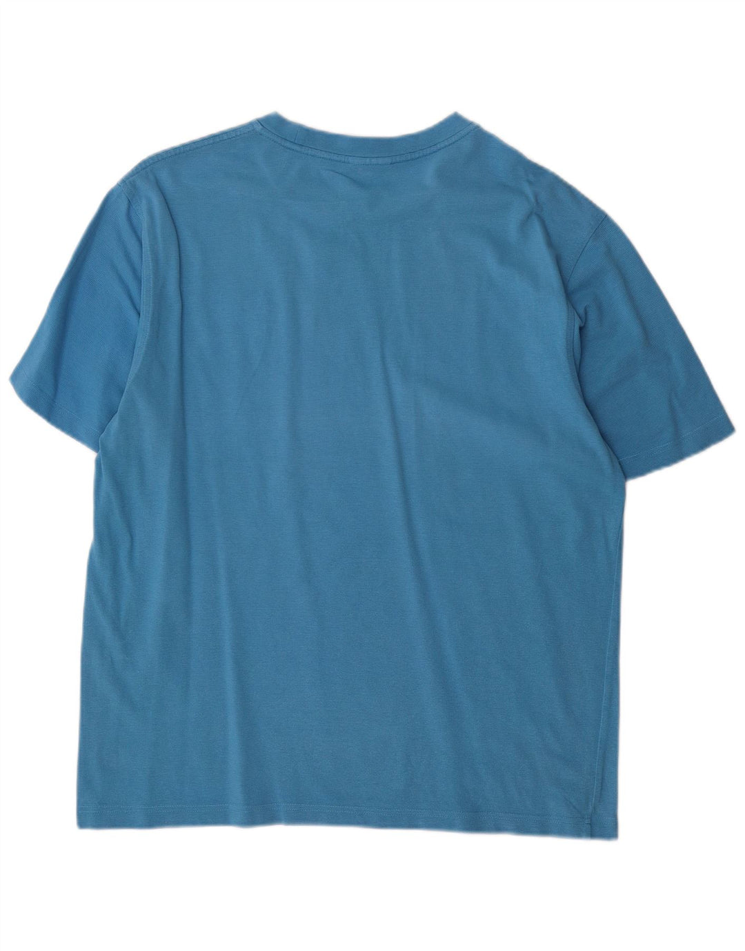Camiseta masculina Lacoste tamanho superior 4 algodão azul médio