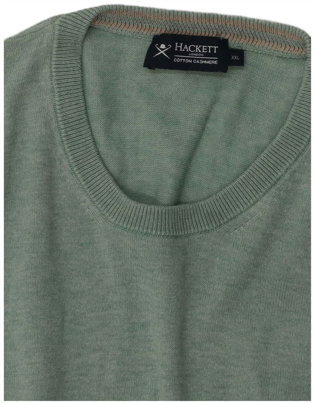 Suéter masculino Hackett com gola redonda 2XL algodão verde