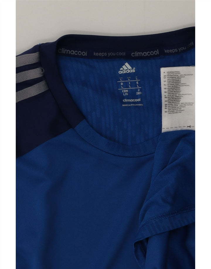 ADIDAS Mens Climacool Vest Top Grande Azul Colourblock Poliéster