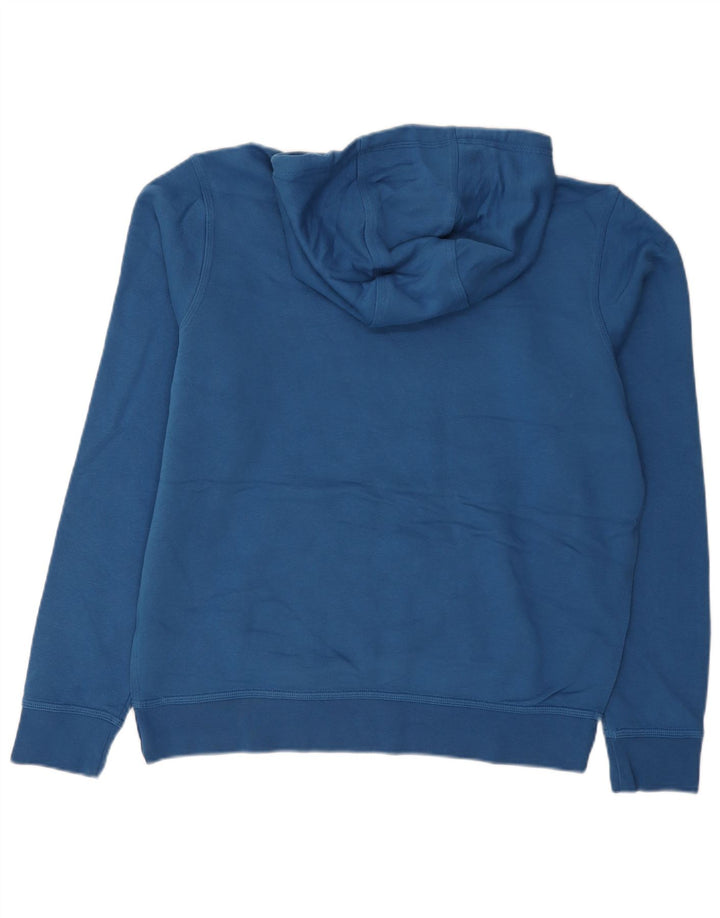 Nike Mens Hoodie Jumper Grande Algodão Azul