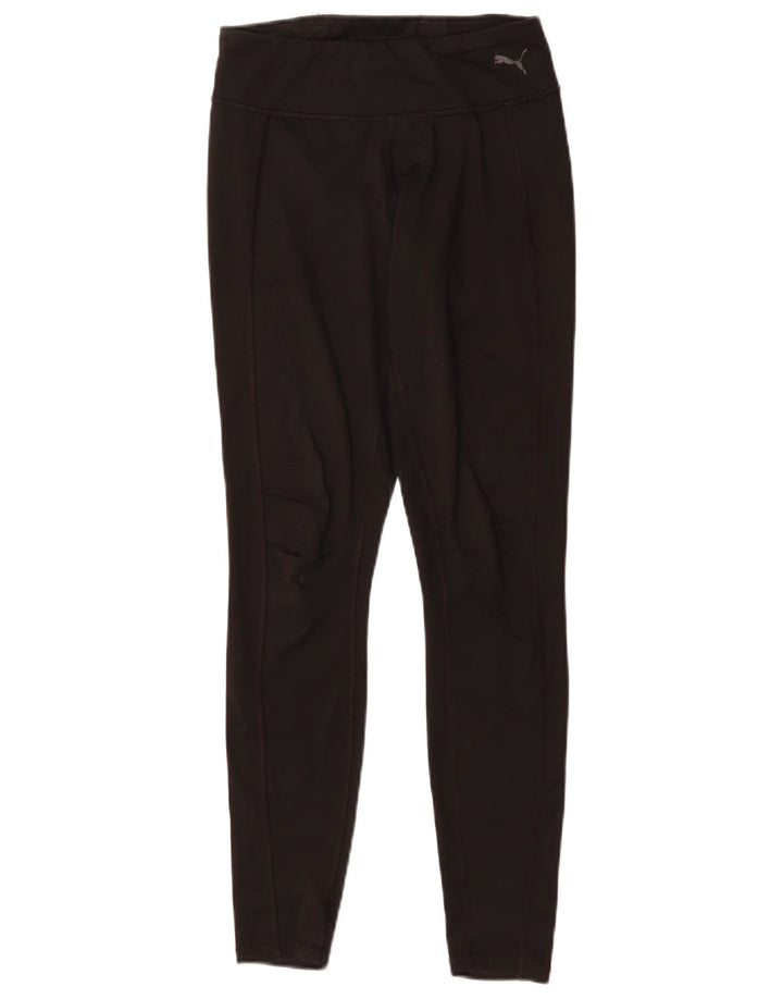 Leggings PUMA Femininas UK 8 Pequenas Nylon Pretas