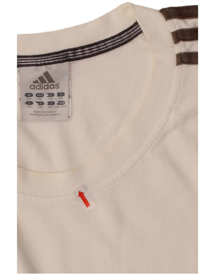 Camiseta masculina ADIDAS Top 2XL algodão branco