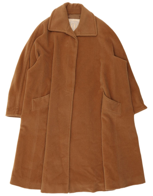 Sobretudo feminino Ferre oversized UK 14 lã marrom médio