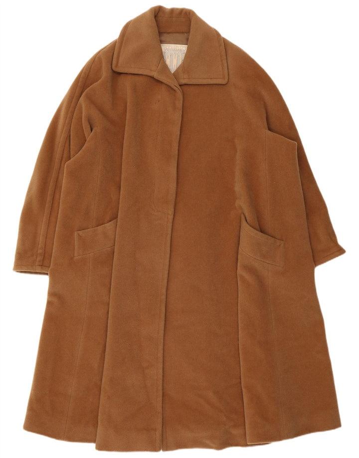 Sobretudo feminino Ferre oversized UK 14 lã marrom médio