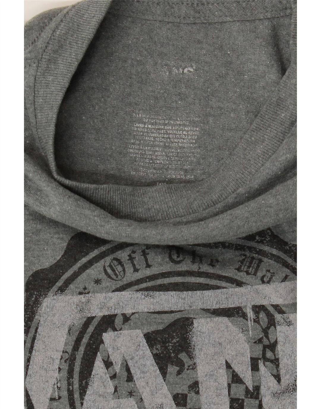 VANS Mens Graphic T-Shirt Top Small Grey Vintage Vans and Second-Hand Vans from Messina Hembry 