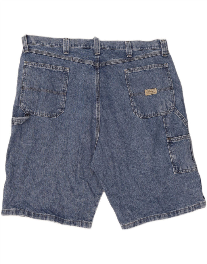 Shorts jeans cargo masculino WRANGLER W42 2XL algodão azul