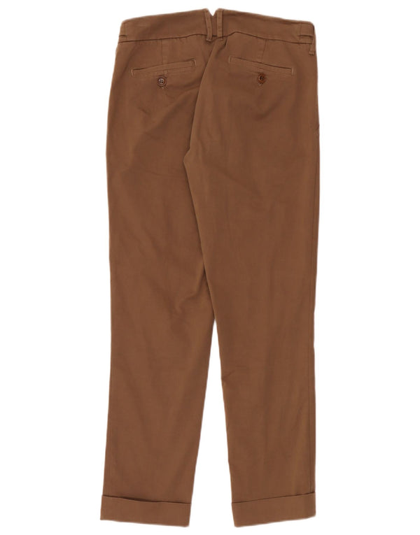 Calça Chino Max Mara Feminina Weekend Cintura Baixa Slim Reino Unido 4 XS W28 L26 Marrom