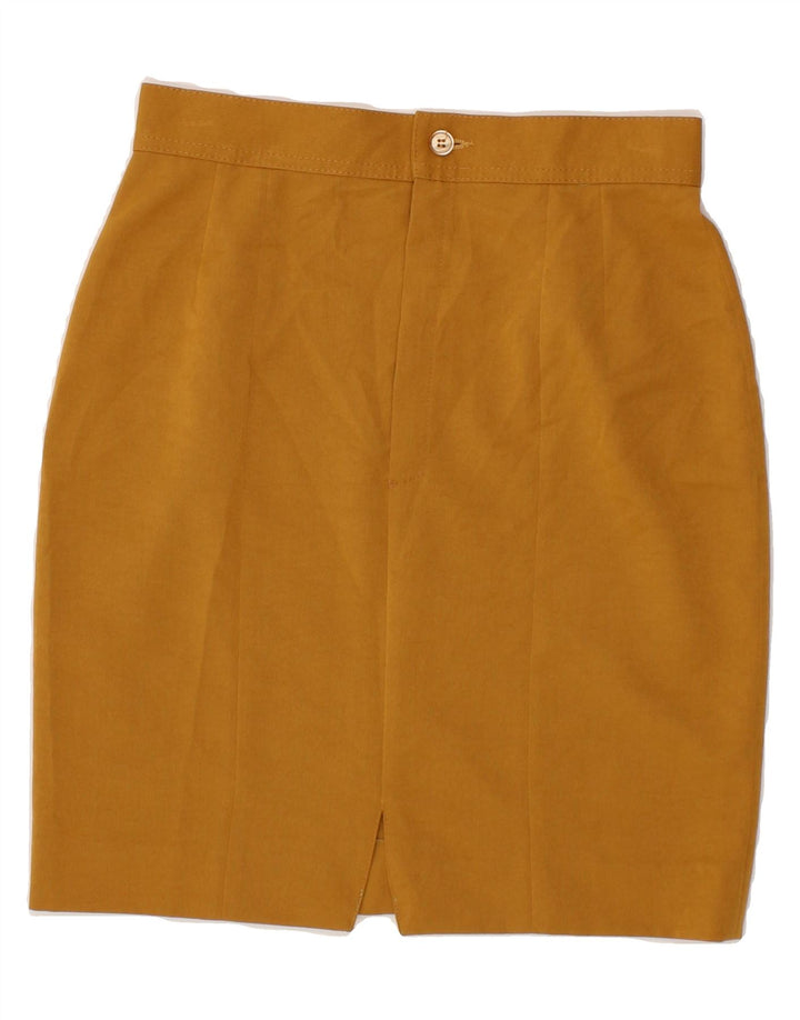 VINTAGE Womens Pencil Skirt W26 Small Beige Vintage Vintage and Second-Hand Vintage from Messina Hembry 