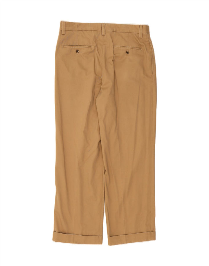 EDDIE BAUER Mens Classic Fit Pegged Casual Trousers W34 L30 Beige Cotton Vintage Eddie Bauer and Second-Hand Eddie Bauer from Messina Hembry 
