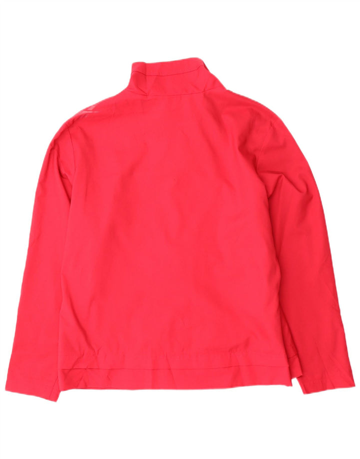 Reebok Womens Tracksuit Top Jacket UK 16 Grande Rosa Colorblock Poliéster