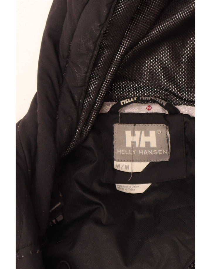 Jaqueta feminina acolchoada com capuz Helly Hansen Reino Unido 14 nylon preto médio