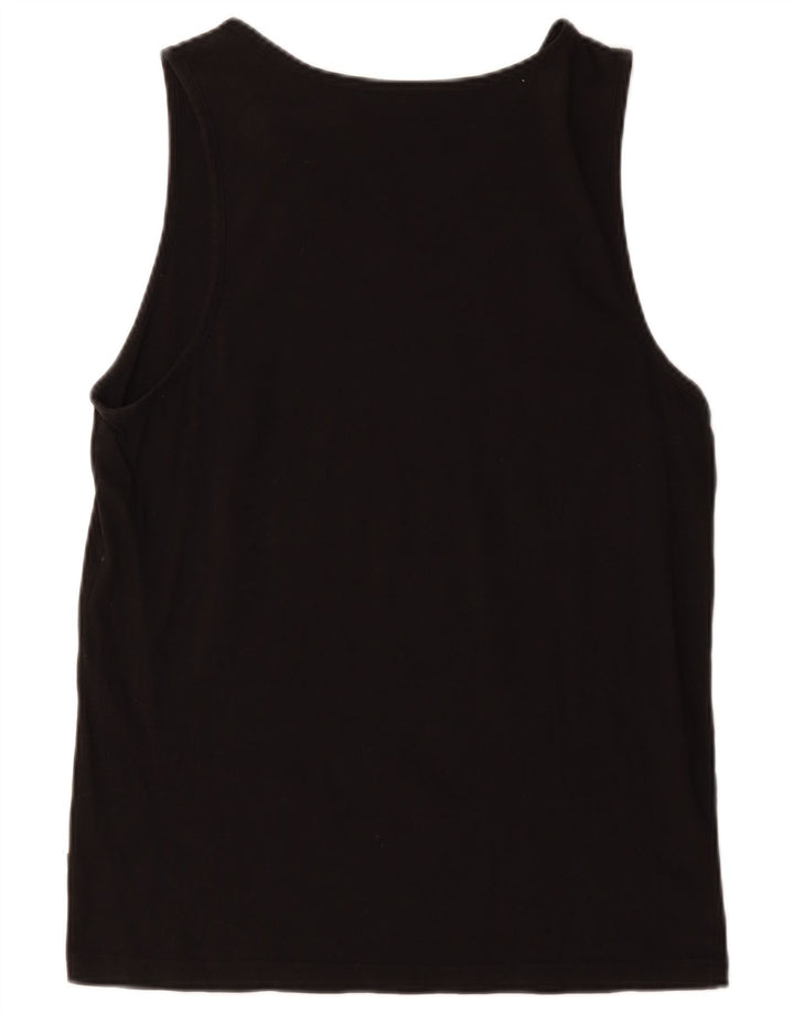 Puma Mens Graphic Vest Top Médio Algodão Preto