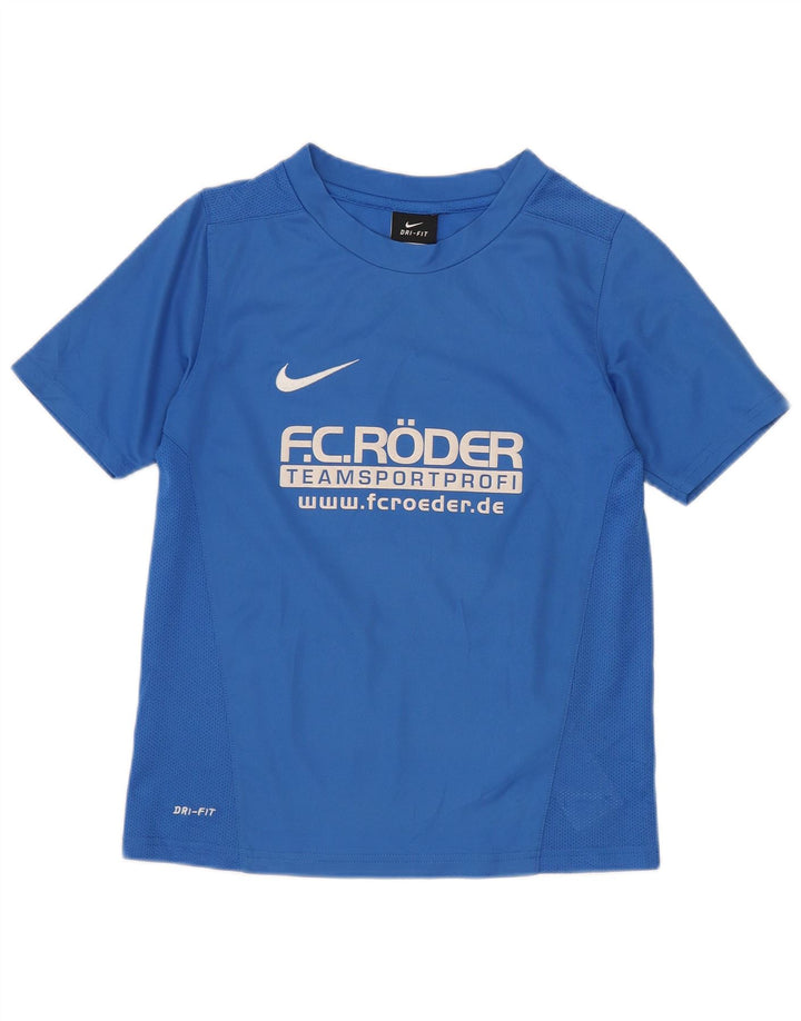 Camiseta NIKE Boys Dri Fit Graphic Top 6-7 Anos XS Azul Poliéster