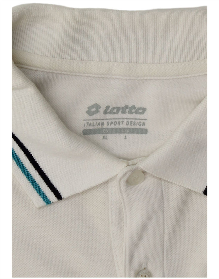 Camisa polo masculina Lotto grande branca