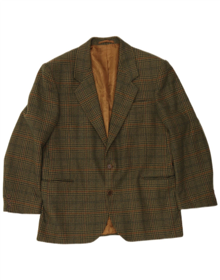 Jaqueta Blazer Masculina Incom com 2 Botões Reino Unido 38 Médio Cáqui Houndstooth