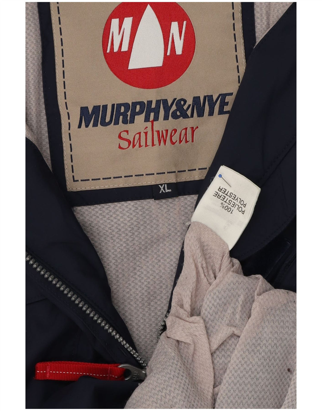 Jaqueta utilitária masculina Murphy & Nye UK 42 XL azul marinho poliéster