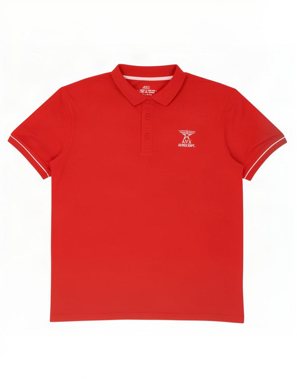 Camisa polo feminina Avirex UK 18 XL algodão vermelho