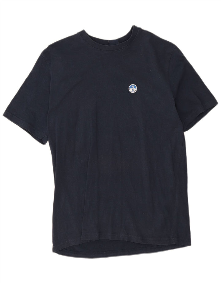Camiseta masculina North Sails top pequeno algodão azul marinho