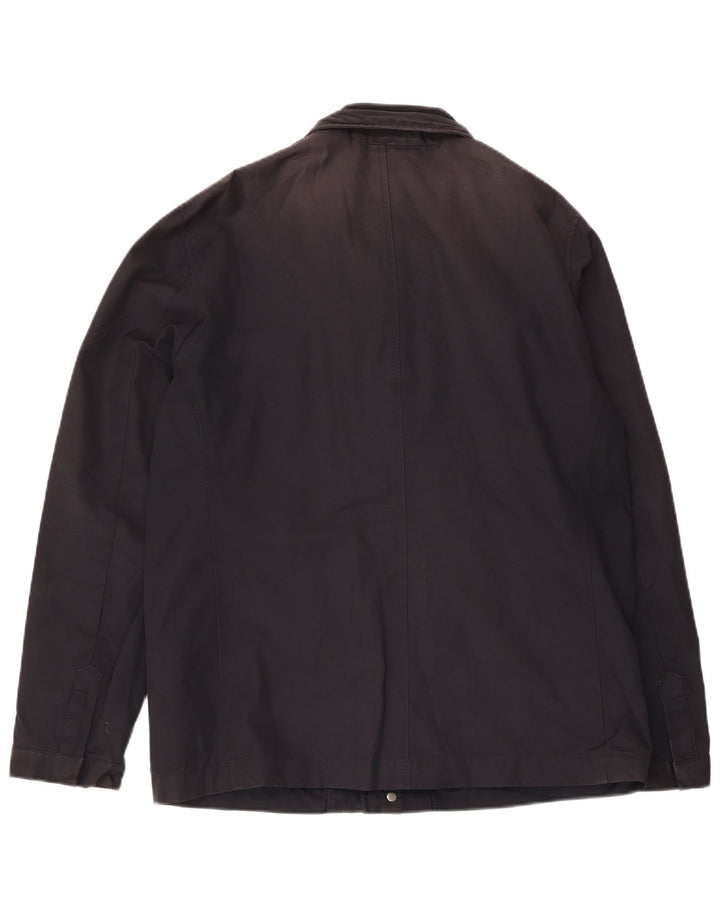 Jaqueta masculina Marks & Spencer Autograph Utility Reino Unido 40 grande algodão azul marinho
