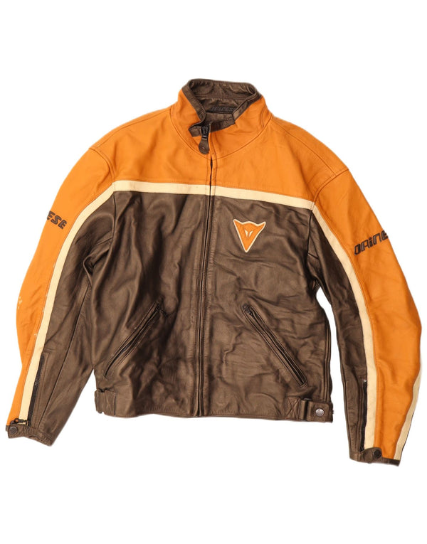 Jaqueta masculina Dainese Graphic Racer IT 56 XL marrom colorblock