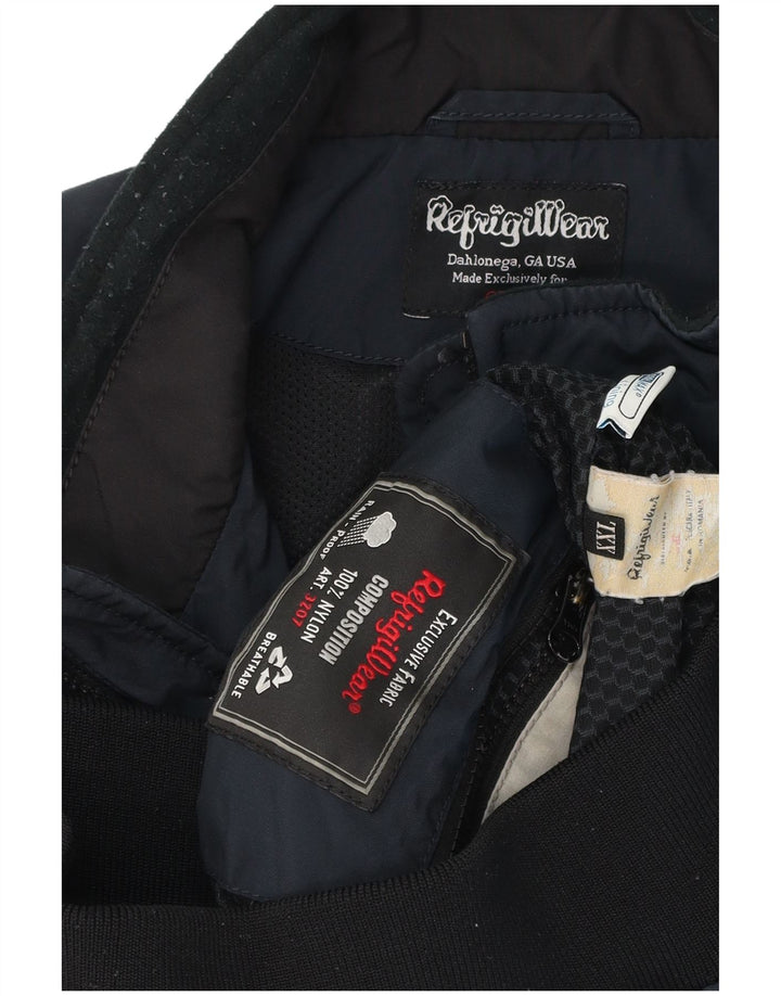 Jaqueta bomber masculina Refrigiwear UK 44 2XL azul marinho nylon
