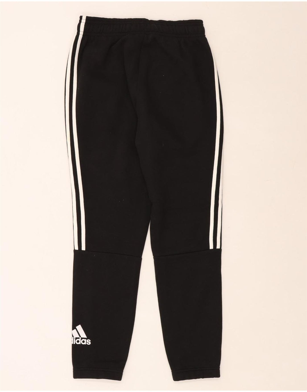 ADIDAS Mens Treino Calças Joggers Pequeno Algodão Preto