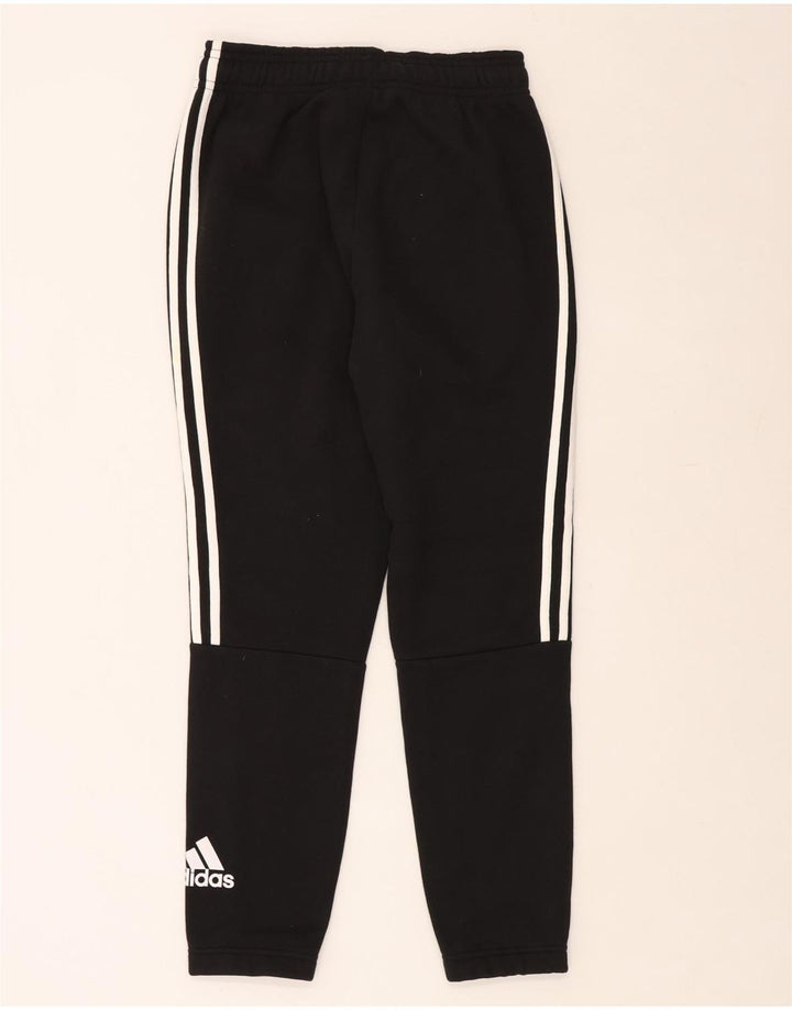 ADIDAS Mens Treino Calças Joggers Pequeno Algodão Preto
