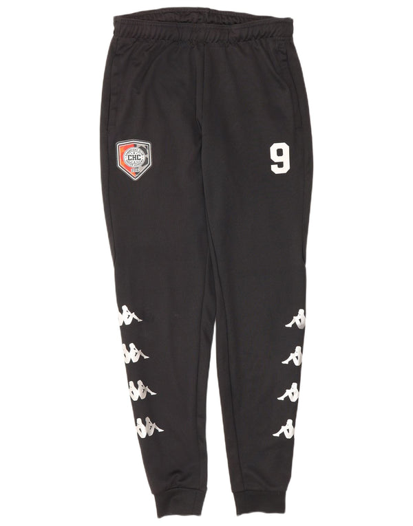 Calça de treino masculina Kappa Graphic Joggers pequena preta