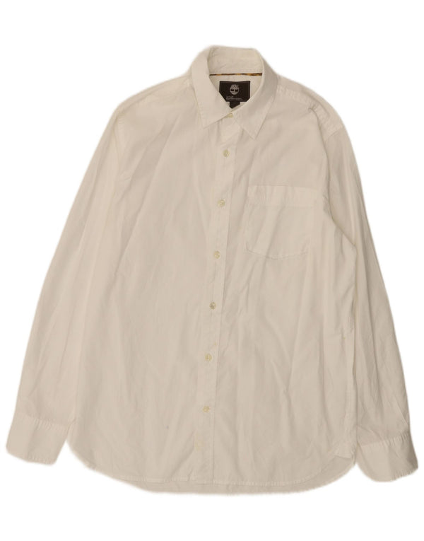 Timberland Mens Earthkeepers Regular Fit Camisa Pequena Algodão Branco