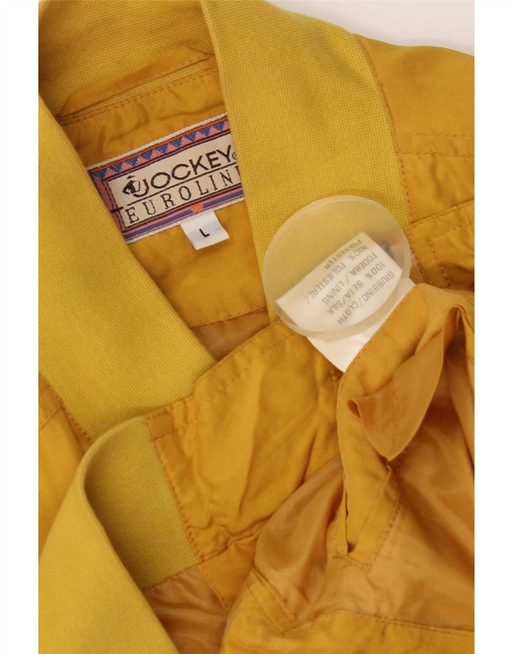 Jaqueta bomber masculina Jockey UK 40 grande seda amarela