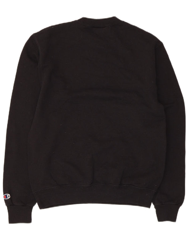 Jumper de moletom feminino Champion Regular Fit UK 10 pequeno algodão preto