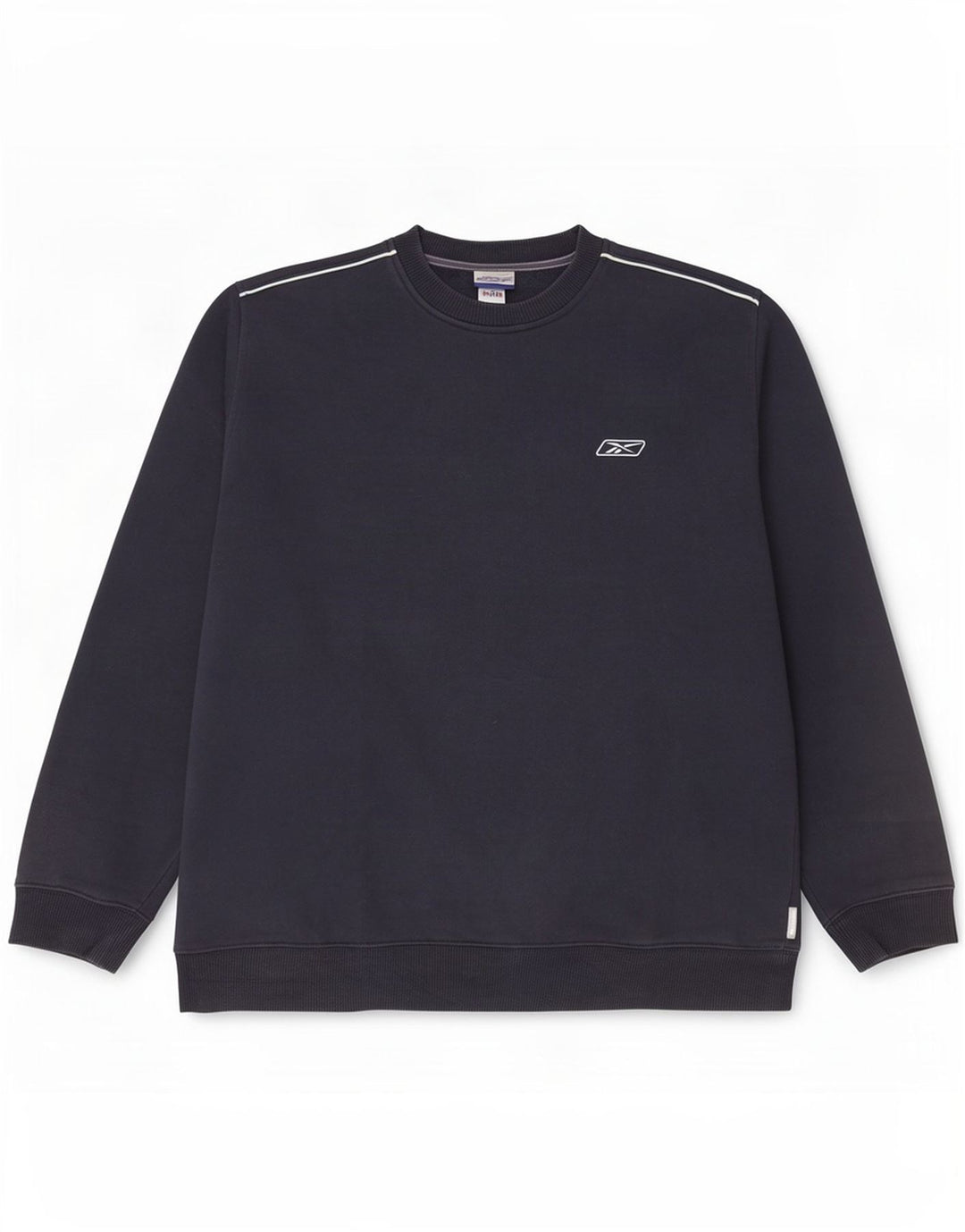 Reebok moletom masculino jumper grande algodão azul marinho