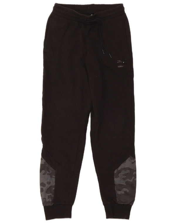 Calça de treino masculina Puma Joggers pequeno algodão camuflado preto