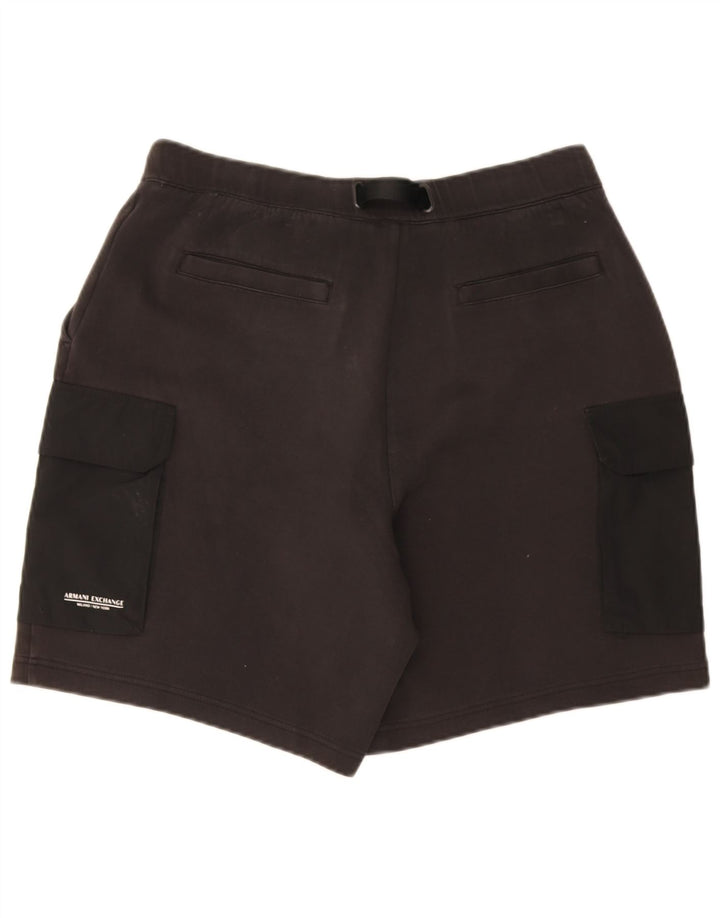 Shorts Cargo Masculino Armani Exchange Grande W34 Algodão Preto