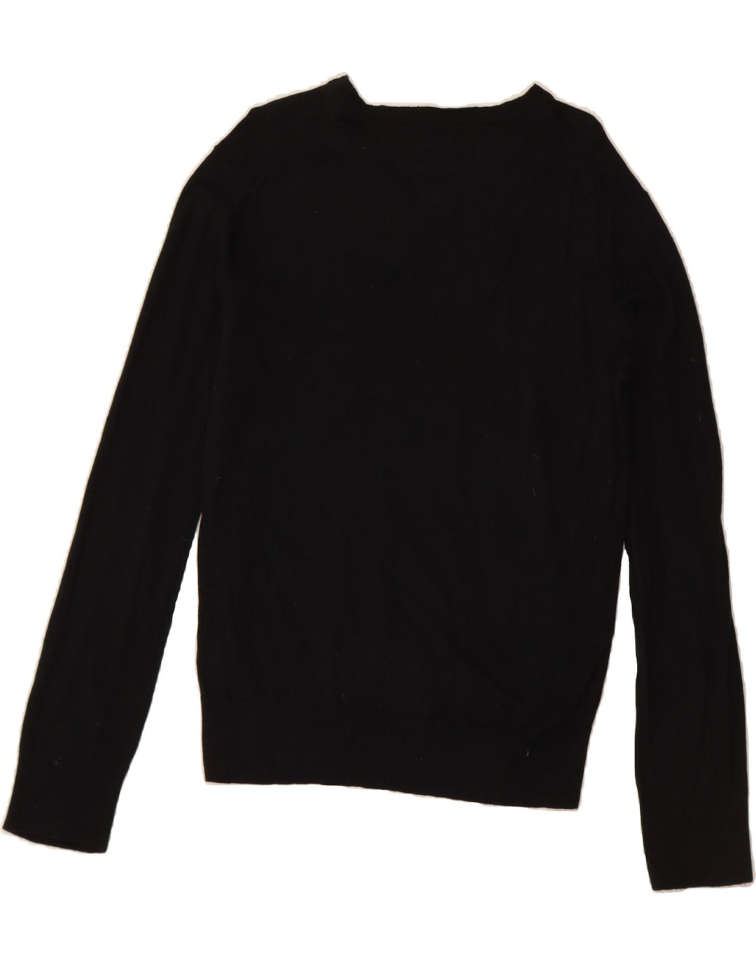 TOMMY HILFIGER Mens Heritage V-Neck Jumper Sweater Large Black Cotton Vintage Tommy Hilfiger and Second-Hand Tommy Hilfiger from Messina Hembry 