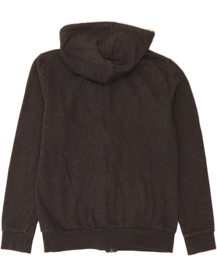 PUMA Womens Graphic Zip Hoodie Sweater UK 12 Medium  Grey Cotton Vintage Puma and Second-Hand Puma from Messina Hembry 