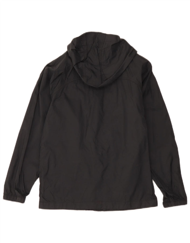 Jaqueta de chuva com capuz Columbia Boys 10-11 anos médio preto nylon