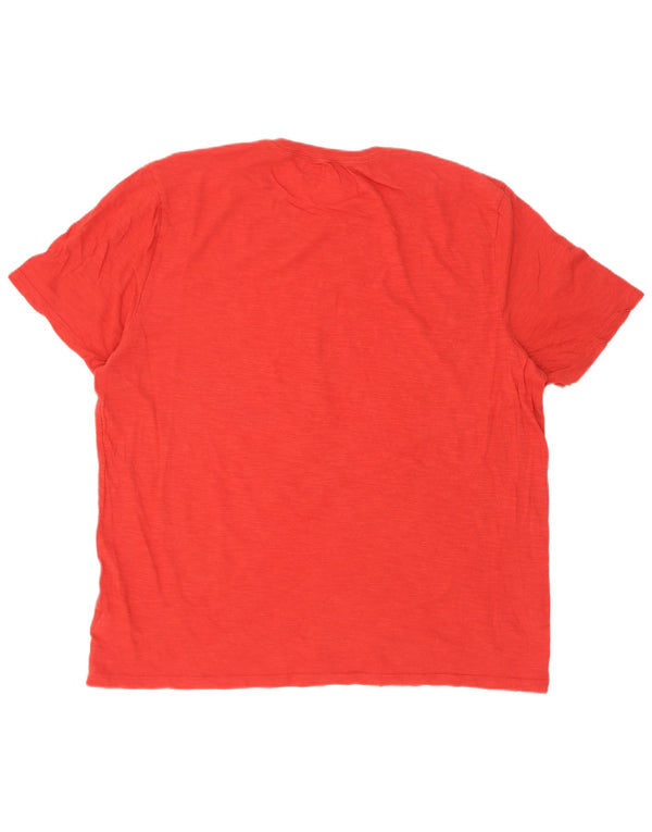 Camiseta masculina gráfica Gap Top XL algodão vermelho