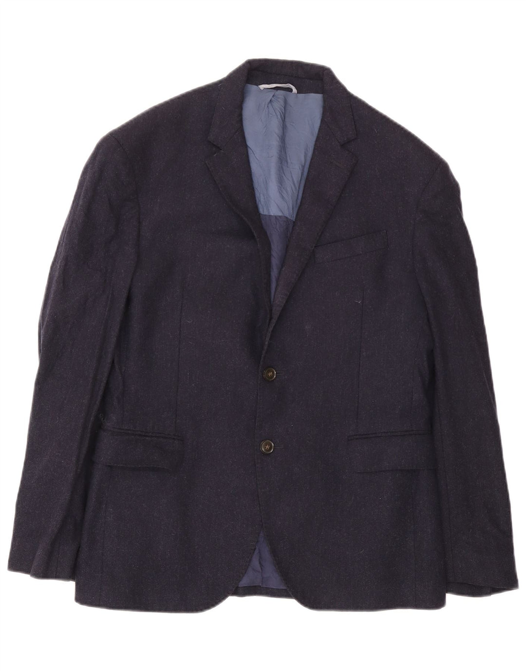 Tommy Hilfiger Jaqueta blazer masculina de 2 botões IT 50 grande lã azul marinho
