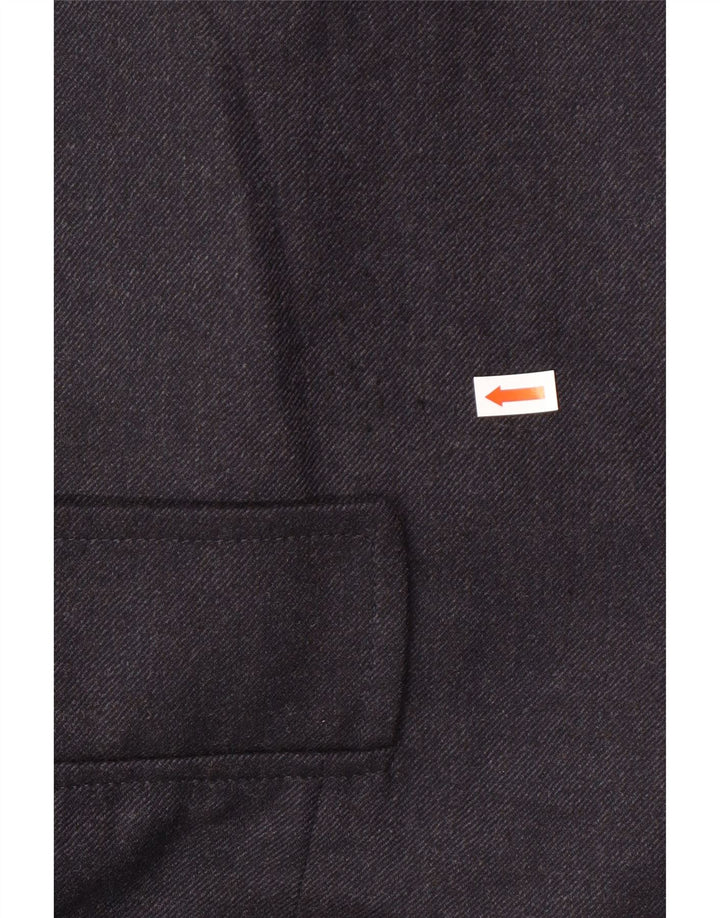 LUIGI BIANCHI Jaqueta masculina Longline Blazer IT 48 Médio Azul Marinho Clássico