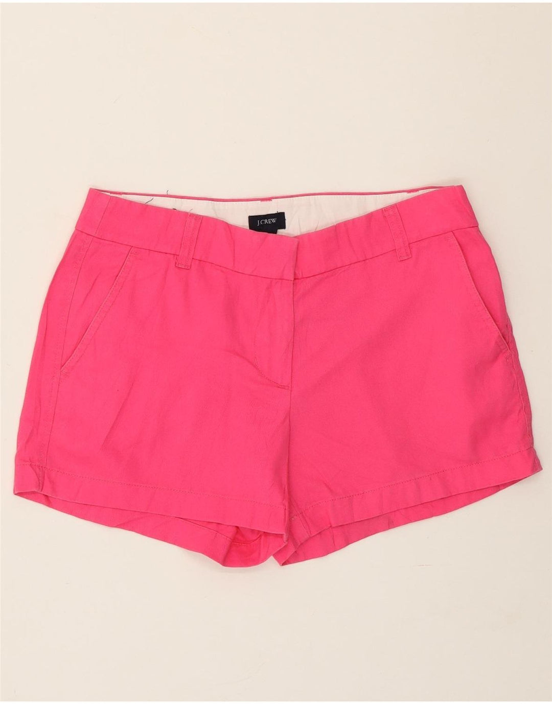 J. CREW Shorts Chino feminino US 4 pequeno W31 algodão rosa