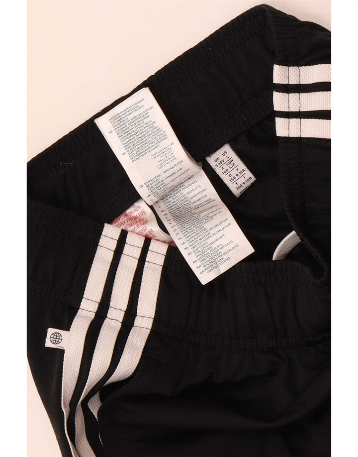 Adidas meninos calças de treino joggers 9-10 anos preto poliéster