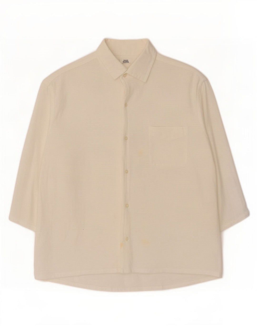 Camisa masculina Trussardi manga 3/4 grande branca