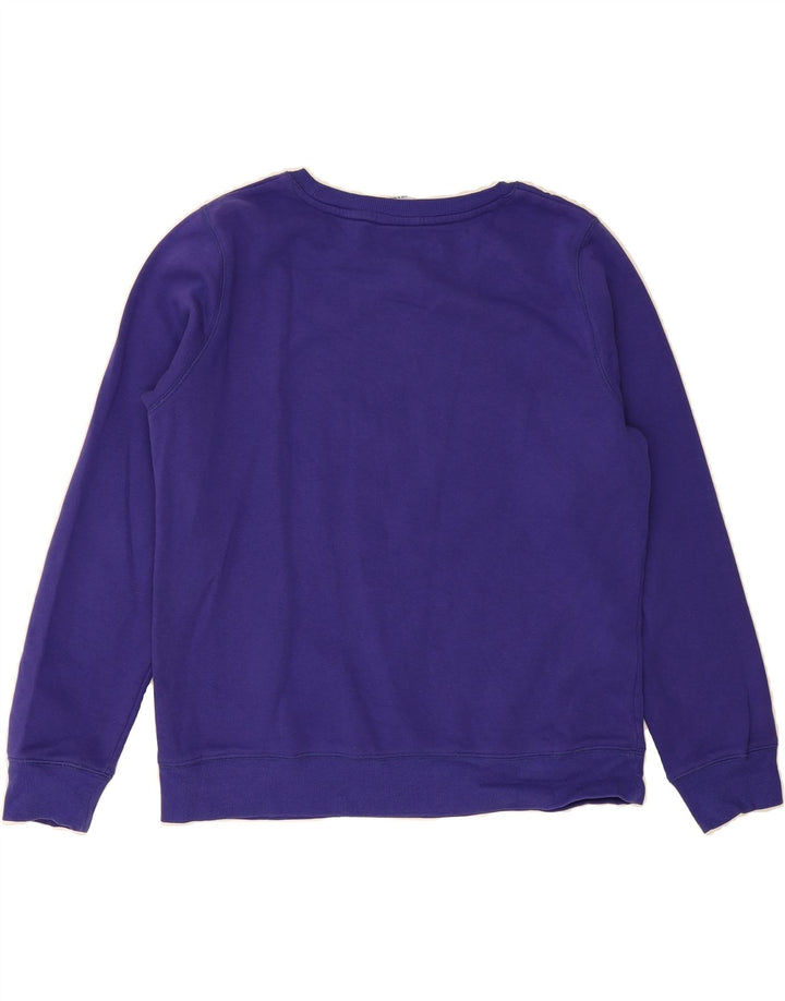 CHAMPION Womens Graphic Sweatshirt Jumper UK 18 XL Purple Cotton Vintage Champion and Second-Hand Champion from Messina Hembry 
