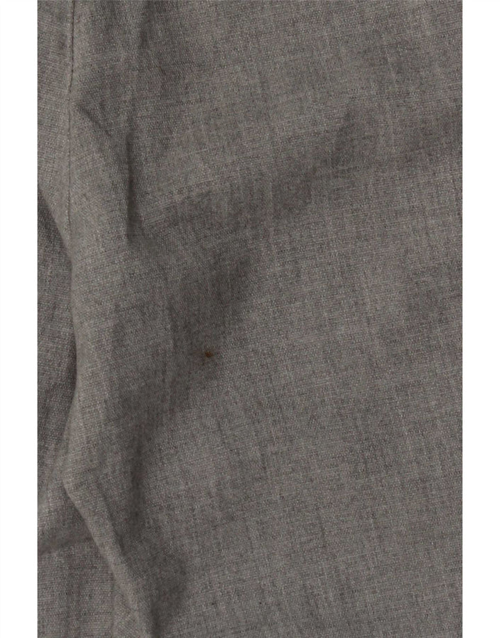 Zara Mens Slim Suit Calças EU 42 Grande W32 L28 Cinza