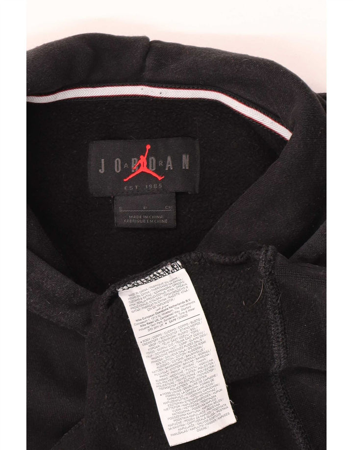 Jordan Mens Air Hoodie Jumper Pequeno Algodão Preto