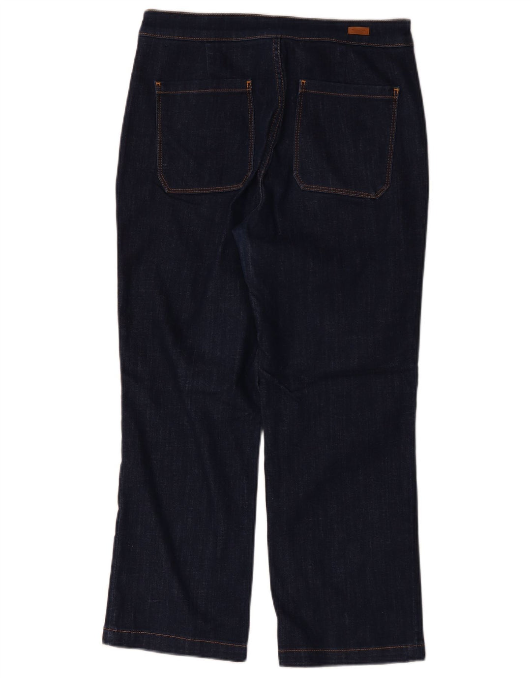 Jeans recortados femininos Massimo Dutti EU 40 médio W30 L25 algodão azul marinho