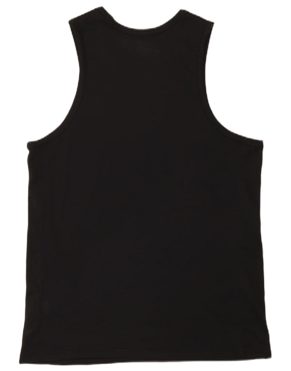 Colete gráfico Nike masculino Dri Fit Top médio preto poliéster