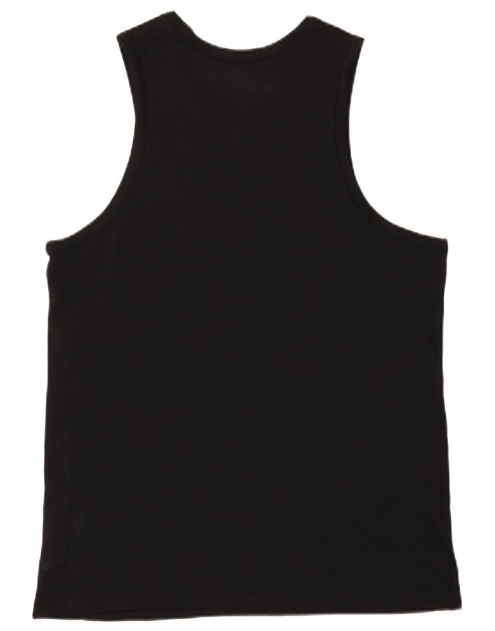 Colete gráfico Nike masculino Dri Fit Top médio preto poliéster
